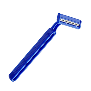 Global Disposable Twin Blade Razor, Navy, Individually wrapped