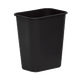 Rectangle Plastic Waste Basket, 12.9 Litre, Black