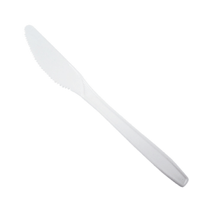 PrimeSource White Plastic Knife, 1000/cs