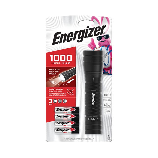 Energizer® High Lumen Metal Tactical Light