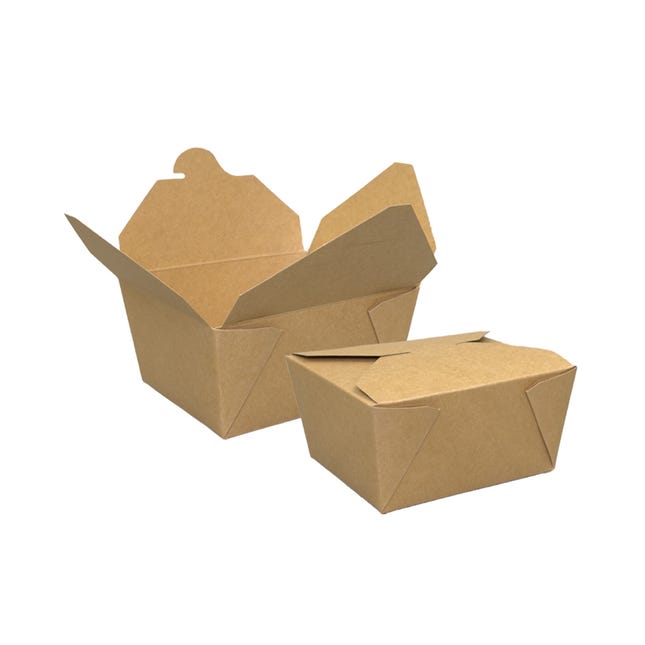 Large Kraft Take Out Containers 5ct