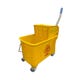 Globe Commercial Products 21qt Yellow Sidepress Bucket & Wringer