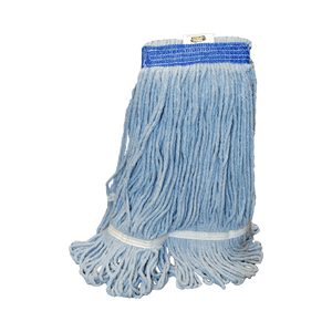 Blue Synthetic Looped-End Wet Mop (Small, Narrow Band)