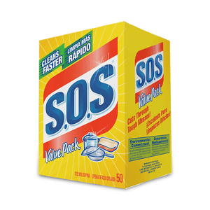 SOS Scouring Pads, 50/bx